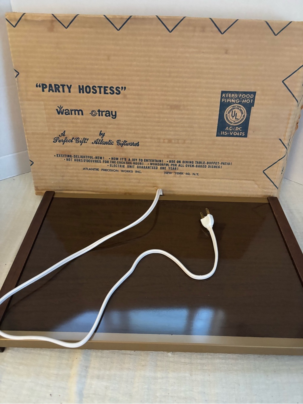 Party Hostess Warm Tray by - Brown